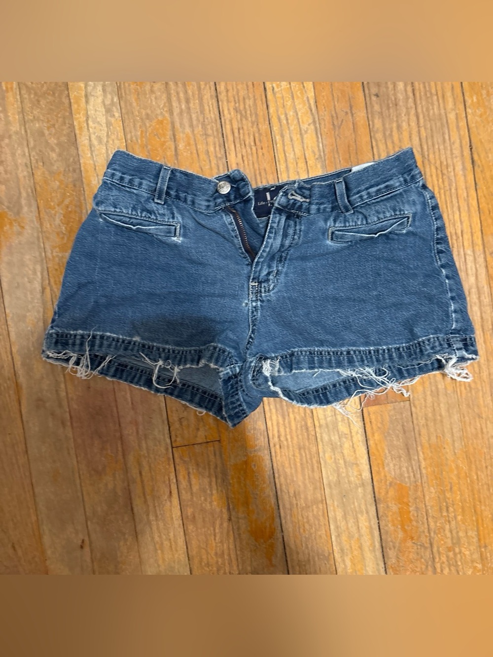 Classic Blue Denim Cutoff Shorts - Women's